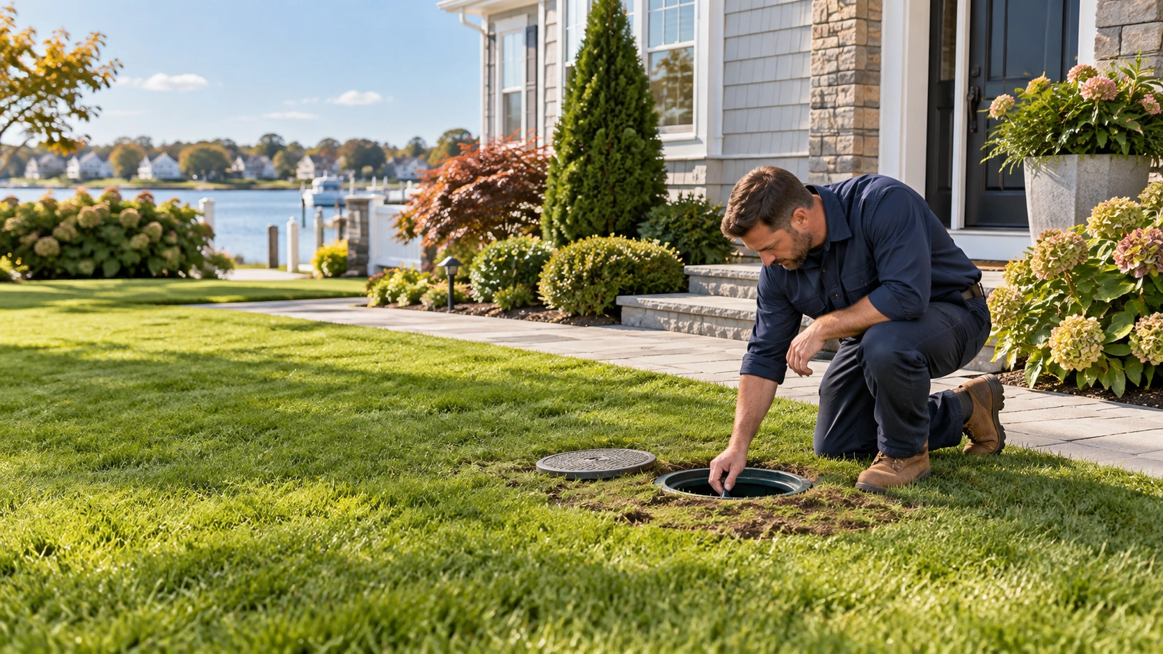 Sink drain and trap service.
