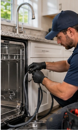 Local plumber arriving for home service in Bar Harbor, Massapequa, NY.