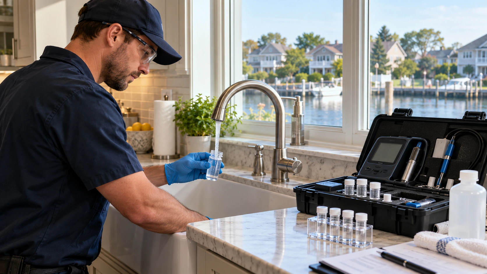 Residential water quality testing.